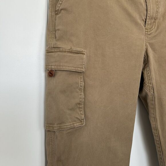 LL Bean Cargo Pants Mens 35x29 BeanFlex Classic Fit Brown Pockets Outdoor - Picture 2 of 13